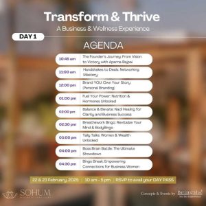 Transform And Thrive: The Ultimate Business & Wellness Retreat For Women In The UAE On 22 And 23 February At Sohum Wellness Sanctuary