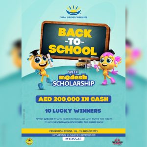 Win AED 200,000 In Modesh Scholarships This Back To Schools Season As Shop And Win Rewards!