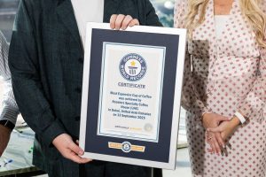 ROASTERS Achieves Guinness World Record For “The Most Expensive Coffee Cup In The World”