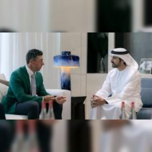 Hamdan Bin Mohammed Meets With Golf Superstar Rory McIlroy