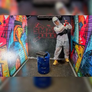 Smash, Reset, Compete! Shang Juncheng Tries Smash Room Truck At Dubai Duty Free Tennis Championships Village