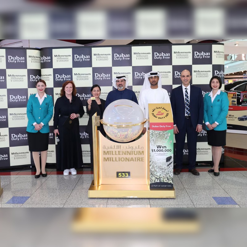Indian Real Estate Brokerage Owner Wins US$1 Million in the Dubai Duty Free Millennium Millionaire Promotion Two others to drive away luxury vehicles