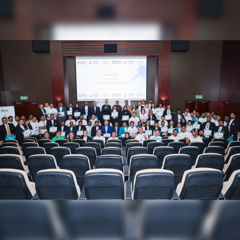 Dubai Duty Free Marks Blood Donors Day Honouring Long-standing Donors and Continuing its Annual Blood Donation Drive